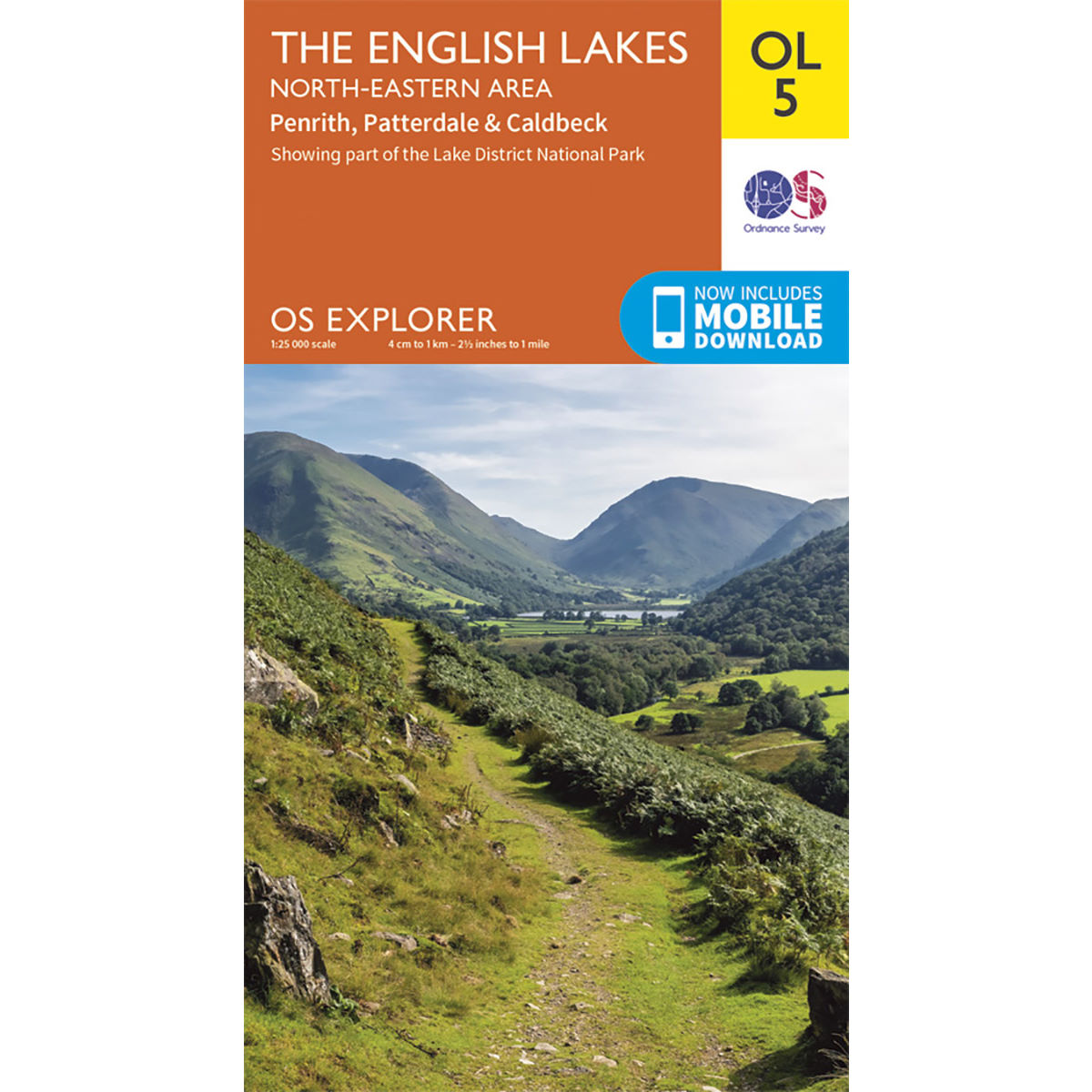 Mapa de The English Lakes - del área noreste Ordnance Survey OL5 - Mapas