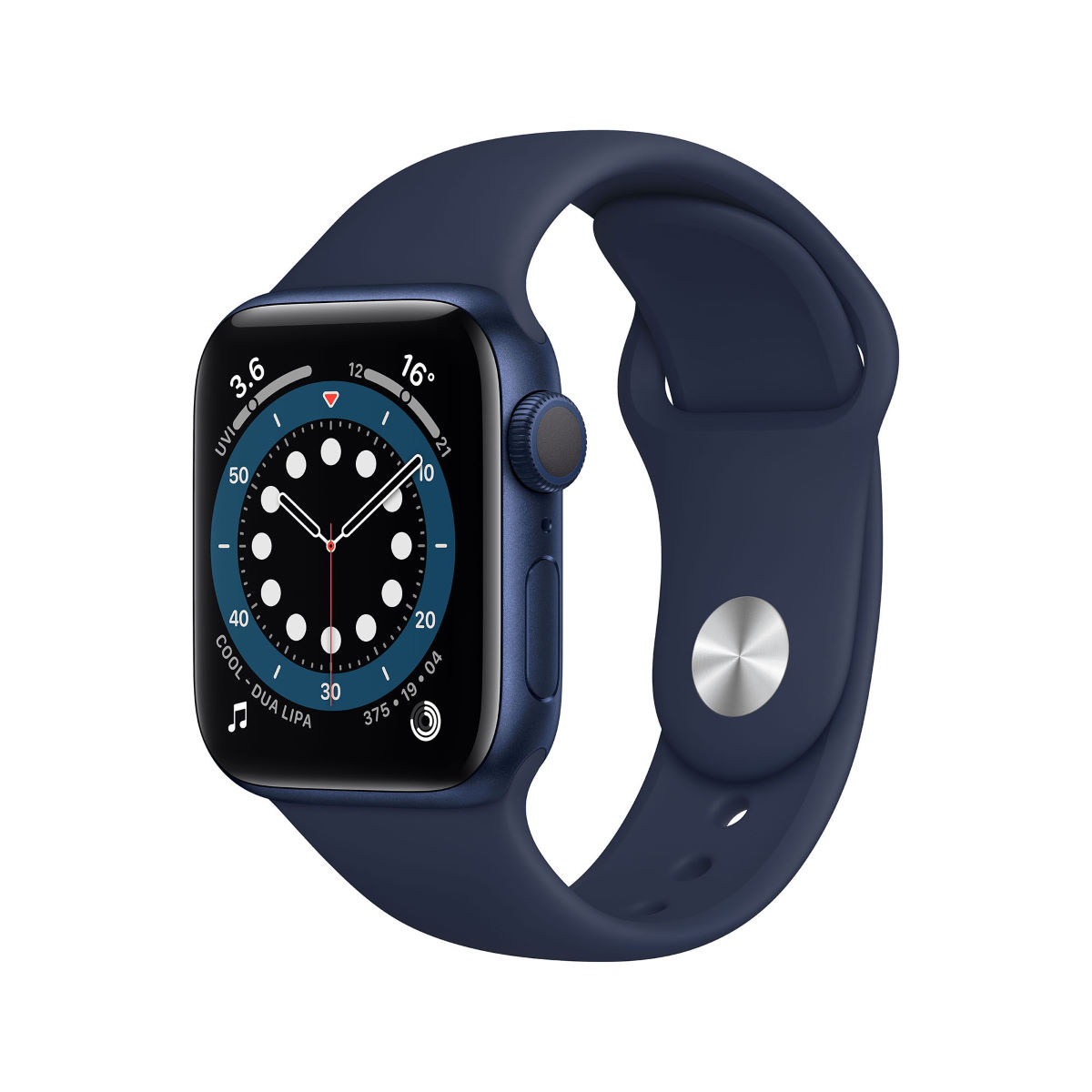 Reloj Apple Watch Series 6 GPS (correa deportiva azul marino oscuro, 40 mm) - Relojes