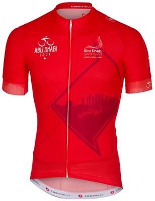 Castelli Abu Dhabi 2016 Marathon Jersey 2016 - Red-Ruby Red, Red-Ruby Red