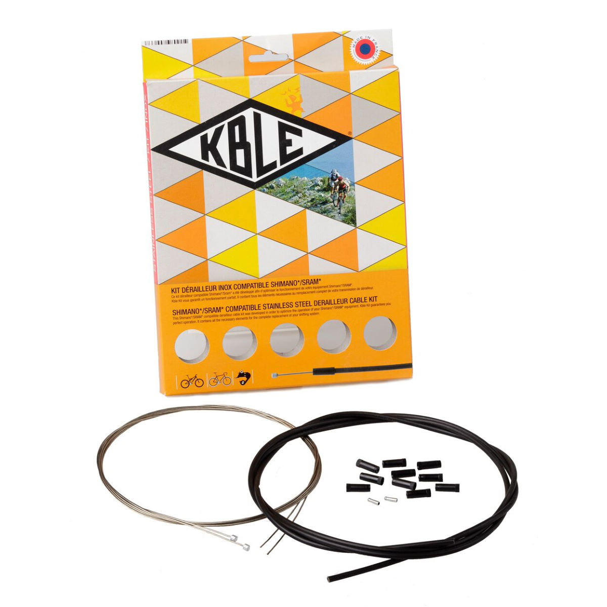 Juego de cables de marchas compatible con Shimano Transfil - K.ble - Cables de cambio