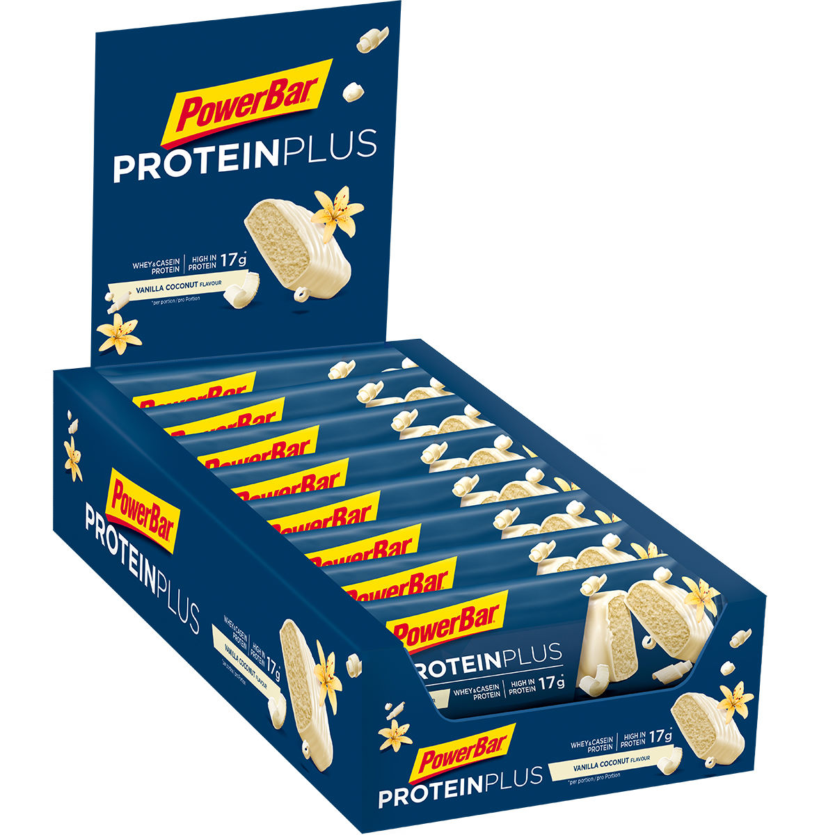 Barritas PowerBar ProteinPlus 30% (15 x 55 g, altas en proteínas) - Barritas
